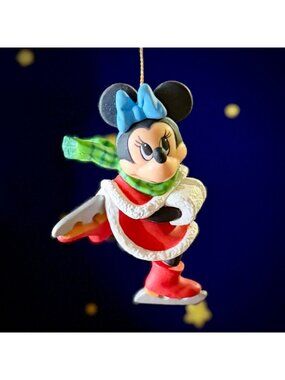Disney Grolier "Christmas Magic" Ice Skating Minnie Mouse ornament with box